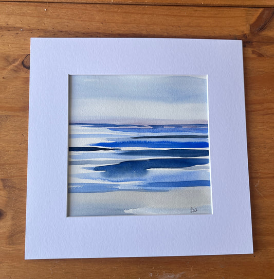 coastal abstract water colour