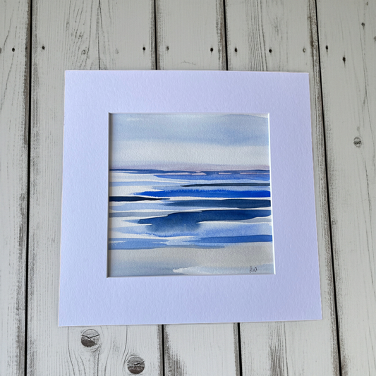 coastal abstract water colour