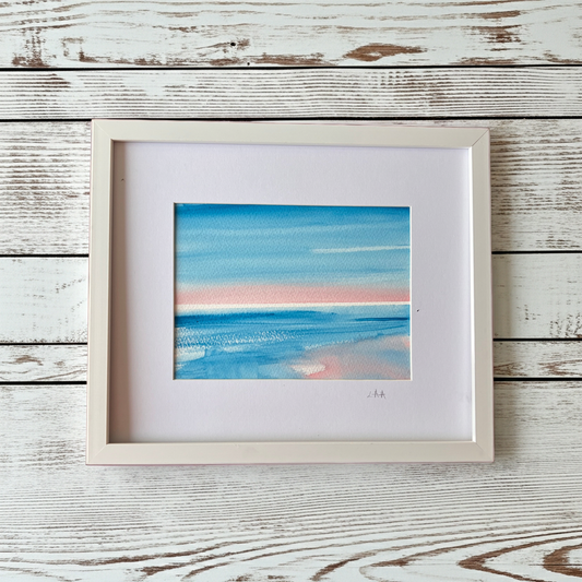 minimilist semi abstract original watercolour