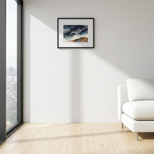 Water colour original art ‘storm on the moor ‘