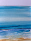 Modern semi abstract original watercolour mounted and framed