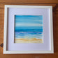 Modern semi abstract original watercolour mounted and framed
