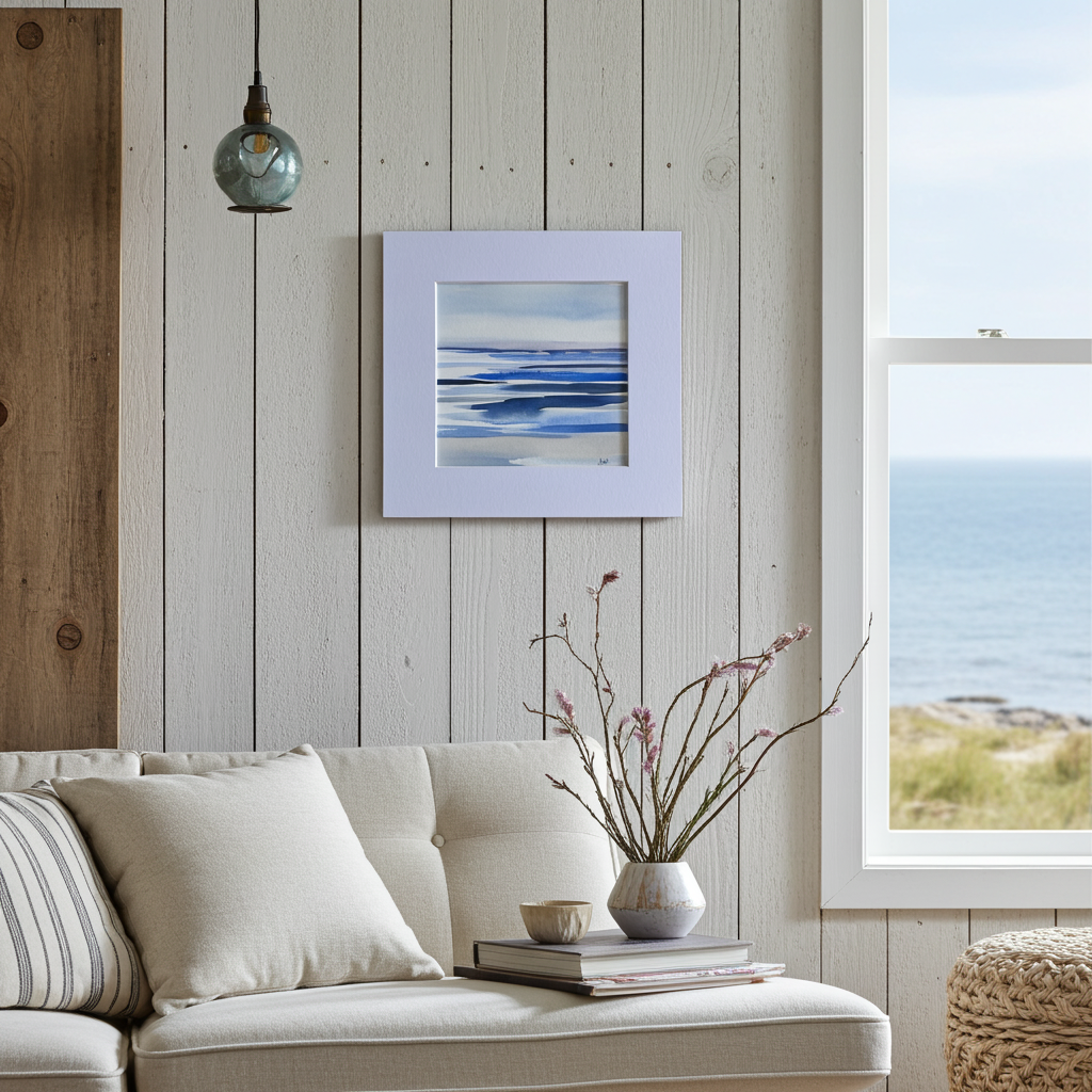 'Tides of morning light' abstract watercolour