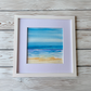 Modern semi abstract original watercolour mounted and framed