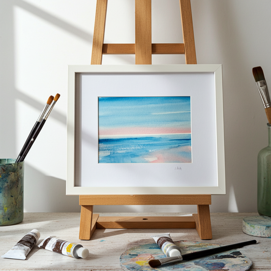 minimilist semi abstract  original watercolour